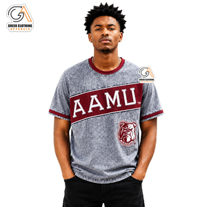 Camiseta negra de manga corta AAMU |   Cuello Redondo con Ribete en Contraste, Corte Regular, Formal, 100% Algodón, Antiarrugas, Ecológico, Transpirable - Product Image 1