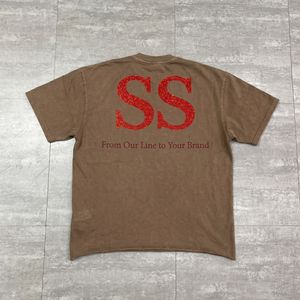 เสื้อยืดคุณภาพพรีเมียมประดับคริสตัล งานปักแบรนด์ตามสั่ง เนื้อผ้าฝ้ายนุ่ม ใส่ได้ทั้งชายและหญิง ทรงปกติ สไตล์สตรีทแวร์สำหรับฤดูร้อน - Product Image 3