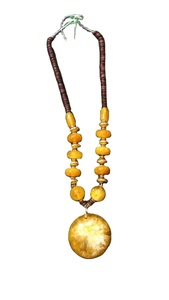 Collier en résine fait main pour femmes bijoux de mode modernes avec diamant à la mode couleur blanche conception de chaîne élégante - Product Image 2