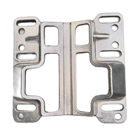 Support de montage en aluminium usiné CNC sur mesure de haute qualité, conception multi-fentes, pièces de précision pour machines, assemblage de composants OEM