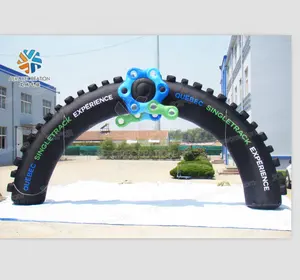 Aero disesuaikan iklan ban tiup lengkungan roda efek 3D pabrik
