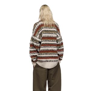 Pull en mohair pour femme, sweat-shirt à col rond moelleux, long, confortable, doux, pour l'hiver, tricot uni pour femme - Product Image 5