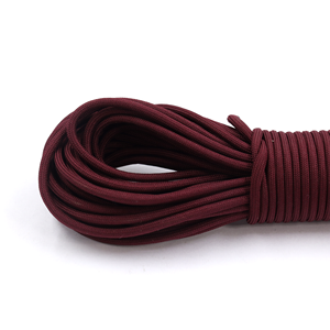 Burgundy 4mm Paracord Rope 550 Type Nylon Utility <b>Cord</b> for Camping, Survival, Craft and DIY Use - Product Image 3