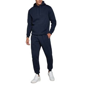 Conjunto de Sudadera con Capucha y Pantalones Deportivos para Hombre, 100% Algodón, Manga Larga, Color Sólido, Estilo Casual, con Bolsillos Laterales, Corte Regular - Product Image 1