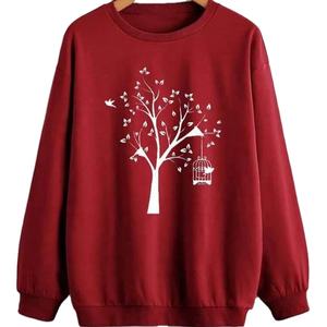 Sweat à capuche à manches longues surdimensionné pour femmes à la mode personnalisé en gros 2025 - Product Image 1