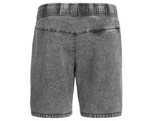 Pantalones Cortos de Hombre Estilo Urbano con Estampado Acid Wash, Ajuste Holgado, Algodón Premium, Cintura Elástica, Diseño Gráfico - Product Image 2