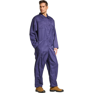 OEM Service Unisex Durable Cotton Mechanic Uniforms Navy Blue Color Dust Proof Customizable Safety <b>Clothes</b> - Product Image 4