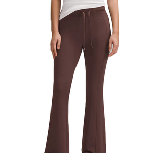 Custom Loose <b>Jogger</b> Embroidery Logo Cotton <b>Stacked</b> Sweat Pants for Women Baggy Flare Stripe Straight Wide Leg Sweatpants Men - Product Image 1