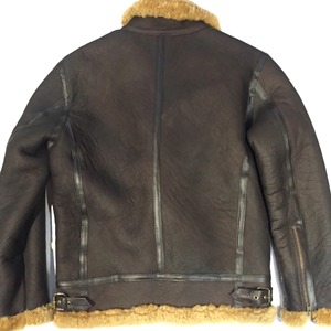 Men's Genuine Leather Shearling <b>Jacket</b> Premium Fur <b>Lined</b> Winter Aviator Coat Comfortable Durable Warm Fashion Outerwear - Product Image 4