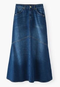 Women's <b>Plus</b> <b>Size</b> <b>Denim</b> <b>Long</b> <b>Skirt</b> High Quality Breathable Cotton Casual Women's Fashion Outer Wear Custom Logo - Product Image 5