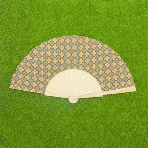 Custom Bamboo Hand Fan Carved Traditional Advertising Design Durable Craft for Gifts Wooden Hand Fan
