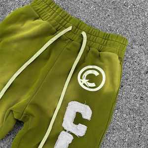 Ensembles de survêtements sur mesure de haute qualité, effet délavé, épais, avec broderie de patchs usés, style streetwear, ensembles 2 pièces - Product Image 6