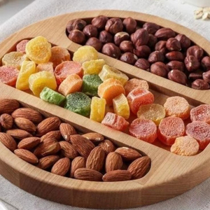 ถาดไม้ธรรมชาติ แผ่นไม้เสิร์ฟอาหารทันสมัย ปรับแต่งได้ ทนทาน สำหรับครัว โต๊ะอาหาร ขนม ผลไม้ ขนมปัง 20 ชิ้น - Product Image 1