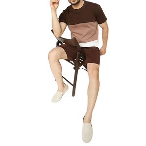 Ensemble d'été de haute qualité pour hommes, ensemble tendance et élégant en 2 pièces, tissu en coton confortable, ensemble d'été respirant et léger - Product Image 4