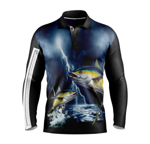 Camisa Casual de Manga Larga para Hombre con Cuello y Tela Transpirable para Oficina y un Look Casual Elegante, Camisa de Pesca de Manga Larga para Hombre - Product Image 1