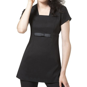 Tunique de travail pour femme, uniforme de spa, salon de beauté, dentiste, thérapeute, haut décontracté long pour femme - Product Image 2