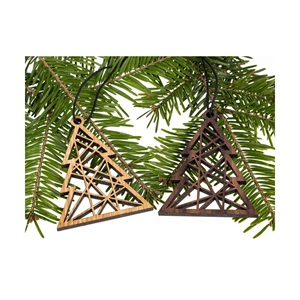 Adornos Navideños Colgantes de MDF, Escena de la Natividad, Decoración Cortada con Láser, Estilo Tradicional Redondo, Alegría, Feliz Navidad, Historia Verdadera - Product Image 6