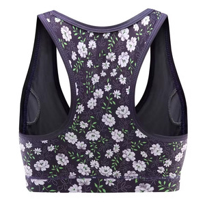 Women’s High Support Sports Bra – Removable Pads, Double Shoulder Straps, Cross Back for Yoga, Gym & Workout - Product Image 1