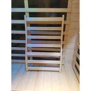 Hemlock Round Stick Back Support para Sauna para comodidad y relajación - Product Image 1