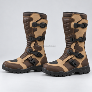 Bottes de moto longues, chaussures de course durables, chaussures de moto intégrales, chaussures de moto renforcées et protectrices - Product Image 5