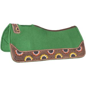 Nouveau Tapis de Selle Western 2026 en Cuir Vert Fait Main avec Motif Imprimé et Gravé pour l'Équitation – Vente Chaude - Product Image 3