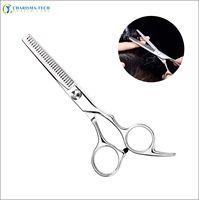 Kit de ciseaux de barbier Dragon en acier inoxydable, revêtement plastique noir, ciseaux de coupe de cheveux pour salon de coiffure, ciseaux à effiler, ensemble de 2 pièces pour la coiffure