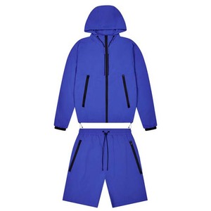 Conjunto de Chaqueta Cortavientos de Nailon con Cremallera Personalizada 2026 para Hombre, Chándal Corto Casual Impermeable y Cortavientos al por Mayor - Product Image 1