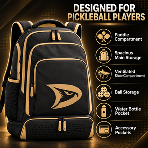 Sac à dos de pickleball, sac de sport imperméable, sac personnalisé pour raquette de pickleball avec compartiment pour chaussures, rangement pour balles, poche pour bouteille - Product Image 4