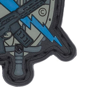 Patch en PVC souple 3D pour vêtements, logo et étiquette en caoutchouc brodés sur mesure, pressés à chaud, patchs en caoutchouc pour vêtements - Product Image 3