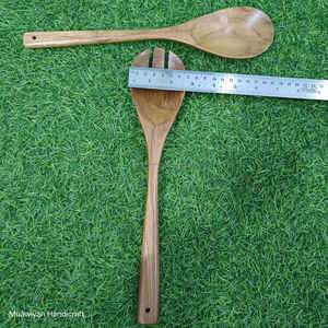 ชุดช้อนไม้สักช้อนข้าวช้อนสำหรับทำอาหารในบ้านและในครัวช้อน2-Pcs - Product Image 6