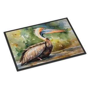 แผ่นรองประตูด้านหน้าแบบซักได้24ชม. X 36W ลายนกกระทุงกันลื่นในร่ม/กลางแจ้ง - Product Image 1