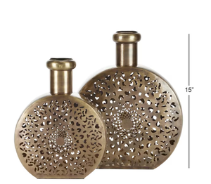 Jarrón de Hierro Hecho a Mano al por Mayor y Maceta Decorativa con Diseño Costero para Bodas y Decoración del Hogar en Pascua - Product Image 5