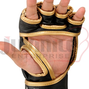 Nouveauté Gants de MMA à paume ouverte pour la boxe et l'entraînement physique Imperméable en cuir de vache véritable - Product Image 4