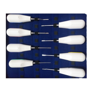 Juego completo de instrumentos dentales manuales para extracción de raíces, 8 piezas, reutilizables, certificados ISO 13485 CE Clase I, de Dentavex - Product Image 1