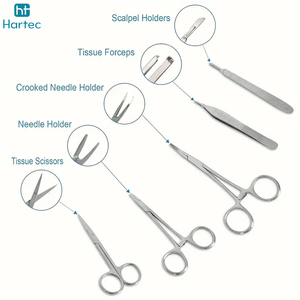 Good Supplier OEM ODM Service Fully Customized Suture Kit With Tools Reusable Silicone Suture <b>Pad</b> Professional Training Sets - Product Image 4