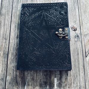 Diario de Cuero Negro, Cuaderno Vintage - Product Image 5
