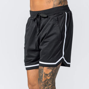 Pantalones cortos de baloncesto de malla para hombre con logotipo personalizado, nuevo diseño, pantalones cortos de baloncesto con cordón en la cintura para hombre, para chicos. - Product Image 3