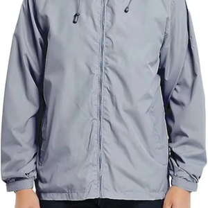 Veste de pluie d'hiver pour homme, légère, de qualité supérieure, coupe-vent avec capuche, coupe ajustée. - Product Image 1