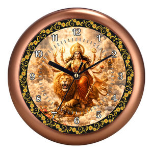 Horloge murale personnalisée Maa Durga avec impression pour le salon, le temple et la décoration de la salle de prière, cadeau pour la fête des mères - Product Image 4