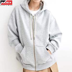 Sudadera con Capucha para Mujer, Manga Larga, Tejido de Punto, Mezcla de Algodón, Color Sólido, Estilo Casual para Otoño - Product Image 1