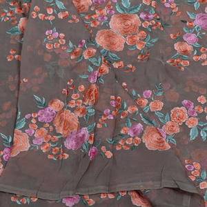 Malty embroidery fabric embroidered lace fabric netting fabric organza fabric abaya fabric kaftan fabric bulk trade buyer supply - Product Image 4