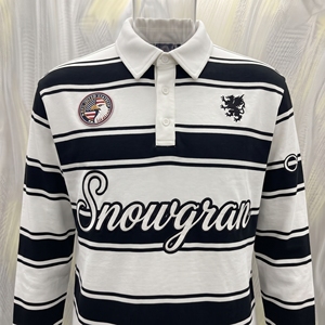 เสื้อเชิ้ตโพลีเอสเตอร์แขนยาวลายทาง คอปกพับได้ ทรงปกติ ยูนิเซ็กส์ สำหรับทุกฤดูกาล - Product Image 6