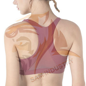 Soutien-gorge de sport pour femme, personnalisé, de haute qualité, sans couture, à maintien élevé, respirant, pour le yoga et la gym - Product Image 2