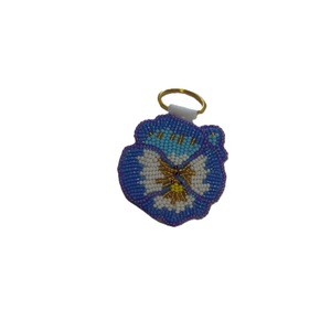Multicolor Glass Seed Bead Embroidery Keyring Handmade Gift Item Boho Style Handmade Glass Bead Embroidery <b>Key</b> <b>Chain</b> for Women - Product Image 2