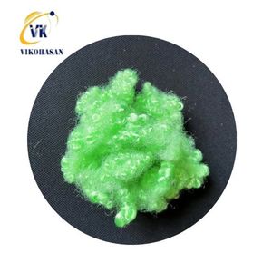 Alta calidad 15D * 64mm HCS Grapa reciclada blanca Spinning High Bounce Siliconized Material de relleno directo Hueco conjugado - Product Image 2