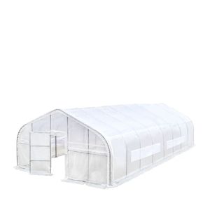 Serra 40FT X 20FT per Grow Tent con Copertura in Rete Ripstop Leno da 12 Mil e Finestre a Rullo per Cold Frame TMG Struttura G-Stable - Product Image 1