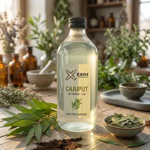 Aceite Esencial de Cajuput de Primera Calidad, 1 kg - Aceite Natural Antiséptico y Calmante para Terapia de Masajes - Puro, Destilado, en Envase a Granel - Product Image 1