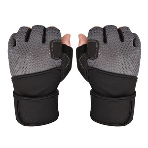 Heavy Duty Leather Neoprene Gym Gloves for Unisex Use-Non-Slip Durable Waterproof Half Finger Sports Gym Weight Lifting CrossFit - Product Image 6