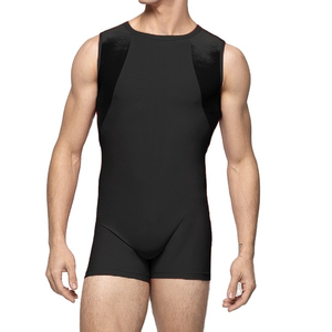 Custom Men's Slimming Thermal Knitted Spandex Compression Underwear Seamless <b>Shapewear</b> Breathable Quick Dry Full Body Shaper - Product Image 1