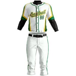 Famous High Quality Custom Design Blank Sports Jerseys Spandex Cotton Anti-Bacterial OEM Service Baseball Jerseys & Uniforms - Product Image 4